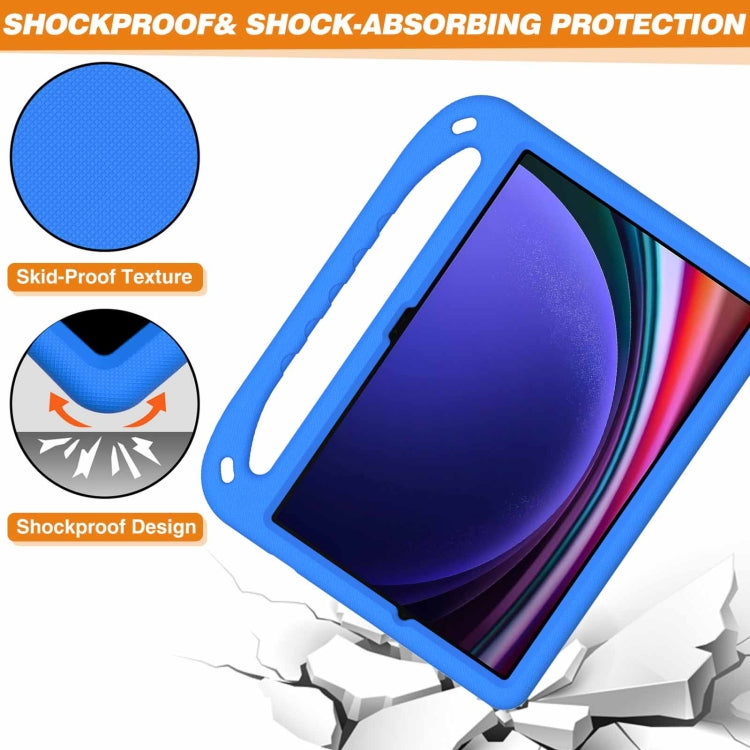 For Samsung Galaxy Tab S9+ Handle EVA Shockproof Tablet Case with Holder(Blue) - free shipping - PMC Jewellery - Order now!