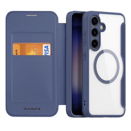 For Samsung Galaxy S24+ 5G DUX DUCIS Skin X Pro Series Magsafe PC + TPU Phone Leather Case(Blue) - Galaxy S24+ 5G Cases by DUX DUCIS | Online Shopping South Africa | PMC Jewellery