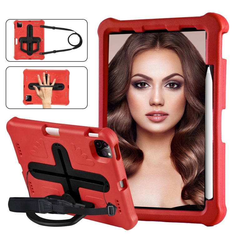 For iPad Pro 11 2024 Shield 360 Rotation Handle EVA Shockproof PC Tablet Case(Red Black) - iPad Pro 11 2024 Cases by PMC TechLife | Online Shopping South Africa | PMC TechLife | Buy Now Pay Later Mobicred