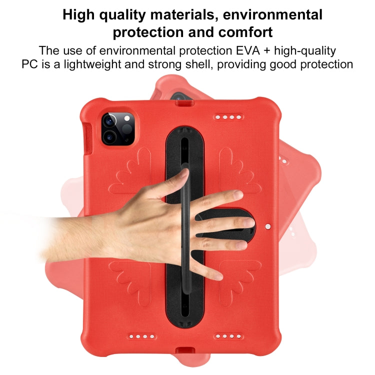 For iPad Pro 11 2024 Shield 360 Rotation Handle EVA Shockproof PC Tablet Case(Red Black) - iPad Pro 11 2024 Cases by PMC Jewellery | Online Shopping South Africa | PMC Jewellery | Buy Now Pay Later Mobicred