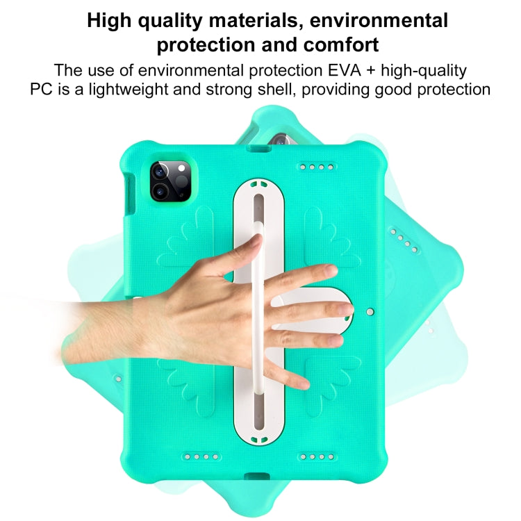 For iPad Pro 11 2024 Shield 360 Rotation Handle EVA Shockproof PC Tablet Case(Mint Green Beige) - iPad Pro 11 2024 Cases by PMC TechLife | Online Shopping South Africa | PMC TechLife | Buy Now Pay Later Mobicred
