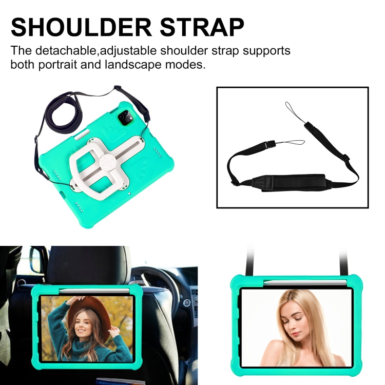 For iPad Pro 11 2024 Shield 360 Rotation Handle EVA Shockproof PC Tablet Case(Mint Green Beige) - iPad Pro 11 2024 Cases by PMC TechLife | Online Shopping South Africa | PMC TechLife | Buy Now Pay Later Mobicred