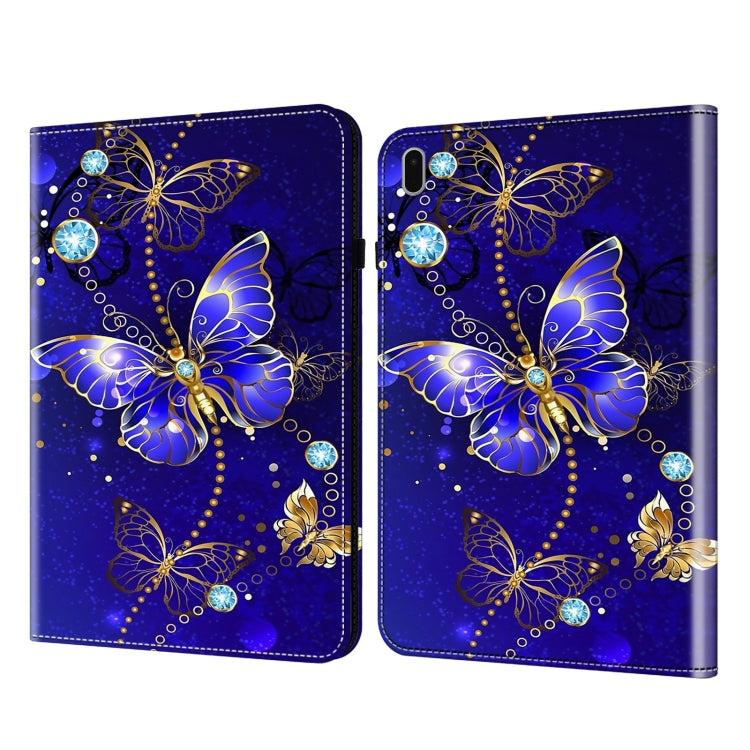 For Samsung Galaxy Tab S9 Crystal Texture Painted Leather Tablet Case(Diamond Butterflies) - Galaxy Tab S9 Cases by PMC Jewellery | Online Shopping South Africa | PMC Jewellery | Buy Now Pay Later Mobicred