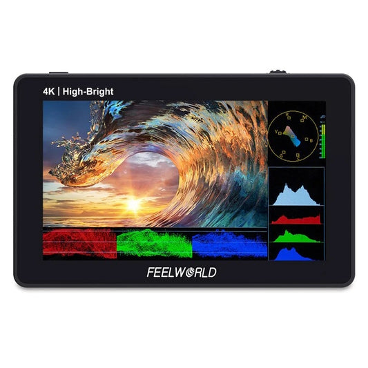 FEELWORLD F6 PLUSX 5.5 inch High Bright 1600nit Touch Screen DSLR Camera Field Monitor IPS FHD1920x1080 4K HDMI(Black) - On-camera Monitors by FEELWORLD | Online Shopping South Africa | PMC Jewellery | Buy Now Pay Later Mobicred