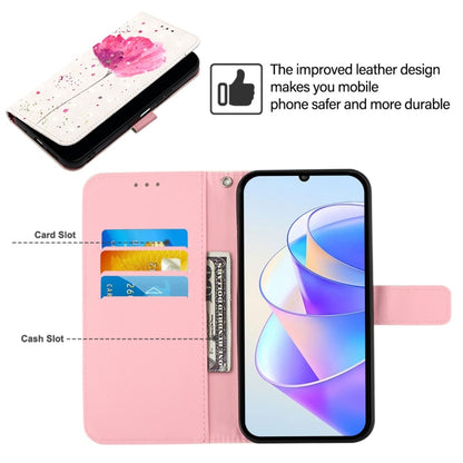 For Huawei Pura 70 3D Painting Horizontal Flip Leather Phone Case(Flower) - Huawei Cases by PMC Jewellery | Online Shopping South Africa | PMC Jewellery | Buy Now Pay Later Mobicred