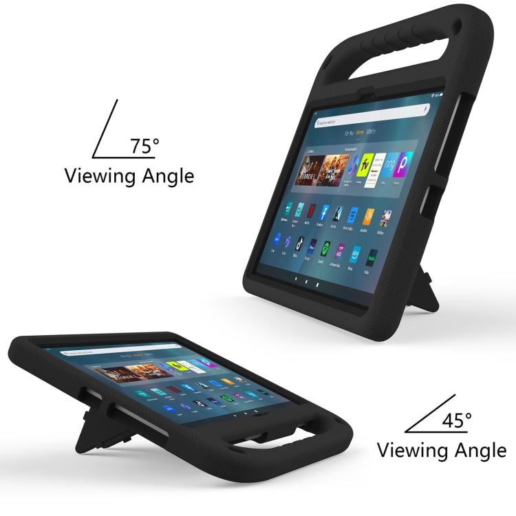 For Amazon Kindle Fire Max 11 Handle EVA Shockproof Tablet Case with Holder(Black) - Amazon by PMC TechLife | Online Shopping South Africa | PMC TechLife | Buy Now Pay Later Mobicred