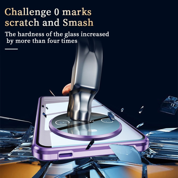 For Huawei Mate 60 Magnetic Double-side HD Tempered Glass Phone Case(Purple) - free shipping - PMC TechLife - Order now!