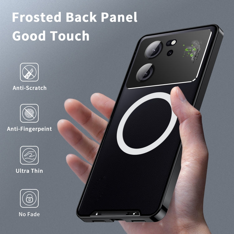 For Xiaomi Redmi K60 Ultra / 13T / 13T Pro Aromatherapy Magnetic Metal Phone Case(Black) - Redmi K60 Ultra Cases by PMC Jewellery | Online Shopping South Africa | PMC Jewellery | Buy Now Pay Later Mobicred