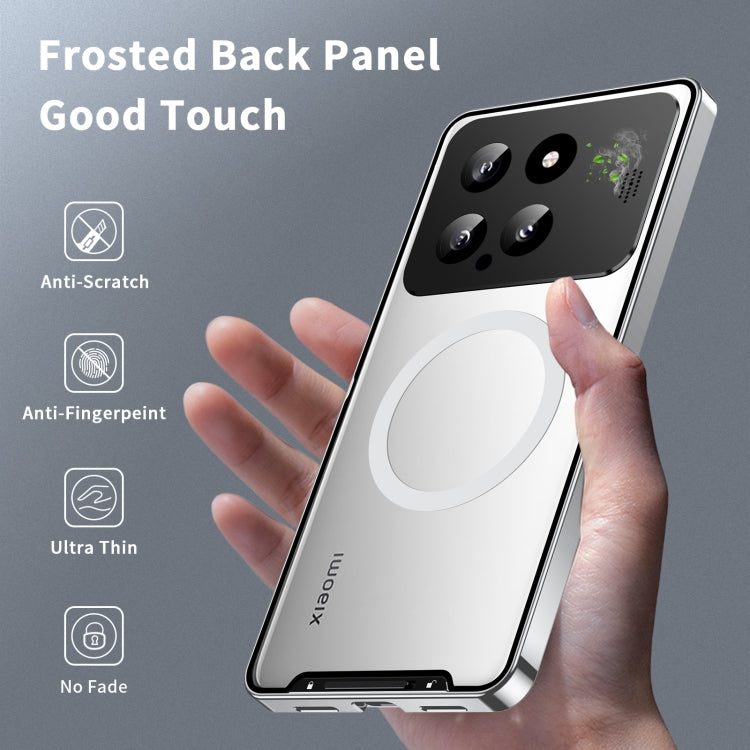 For Xiaomi 14 Aromatherapy Magnetic Metal Phone Case(Silver) - 14 Cases by PMC TechLife | Online Shopping South Africa | PMC TechLife