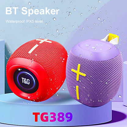 T&G TG-389 Portable Outdoor IPX5 Waterproof Wireless Bluetooth Speaker(Purple) - Waterproof Speaker by T&G | Online Shopping South Africa | PMC Jewellery | Buy Now Pay Later Mobicred