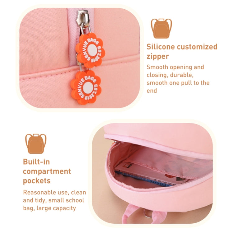 Children Cute Cartoon Anti-Lost Kindergarten School Bag(Pink Cat Medium) - Double-shoulder Bags by PMc TechLife | Online Shopping South Africa | PMc TechLife | Buy Now Pay Later Mobicred