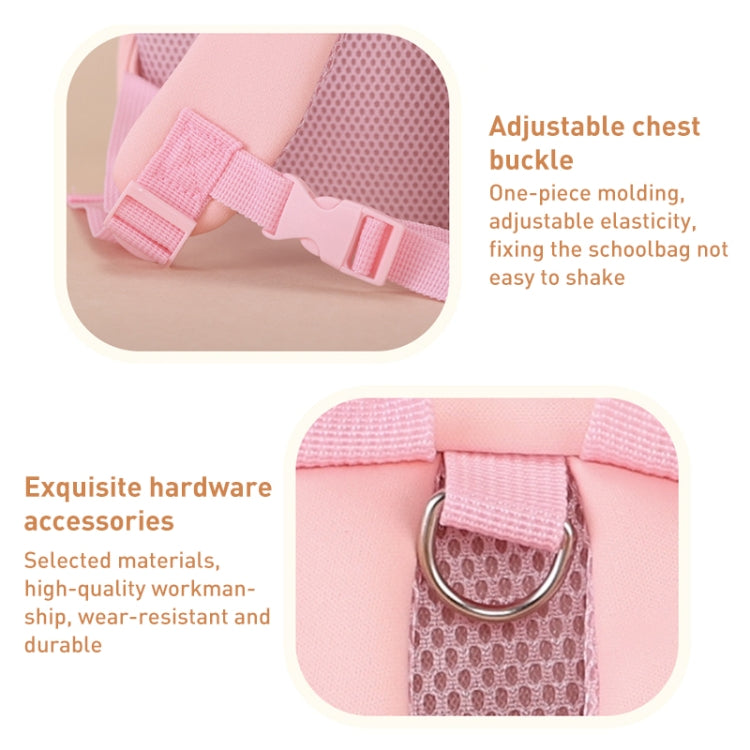Children Cute Cartoon Anti-Lost Kindergarten School Bag(Pink Whale Medium) - Double-shoulder Bags by PMc TechLife | Online Shopping South Africa | PMc TechLife | Buy Now Pay Later Mobicred