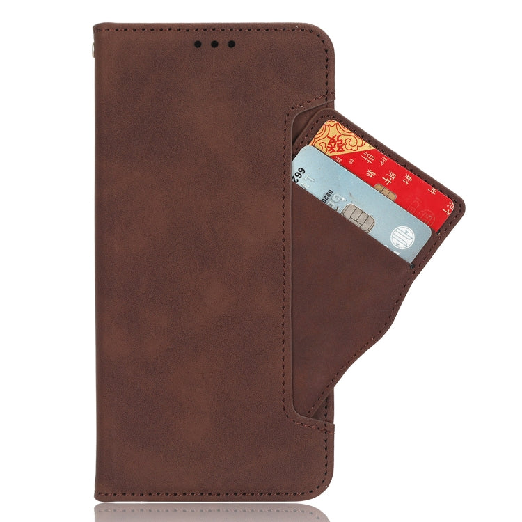 For Doogee X98 Skin Feel Calf Texture Card Slots Leather Phone Case(Brown) - Doogee Cases by PMC Jewellery | Online Shopping South Africa | PMC Jewellery | Buy Now Pay Later Mobicred