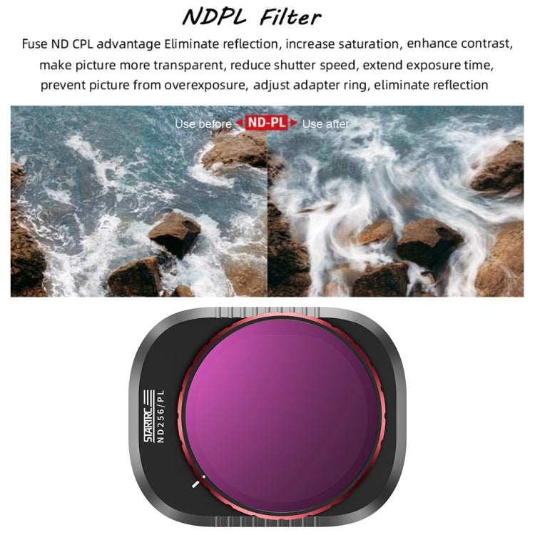 For DJI Mini 4 Pro STARTRC Drone Lens Filter, Lens:4 in 1 ND8/16/64/256PL - Mavic Lens Filter by STARTRC | Online Shopping South Africa | PMC Jewellery | Buy Now Pay Later Mobicred