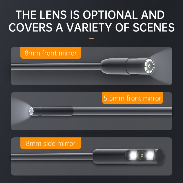 P200 8mm Front Lenses Integrated Industrial Pipeline Endoscope with 4.3 inch Screen, Spec:2m Tube -  by PMC TechLife | Online Shopping South Africa | PMC TechLife | Buy Now Pay Later Mobicred