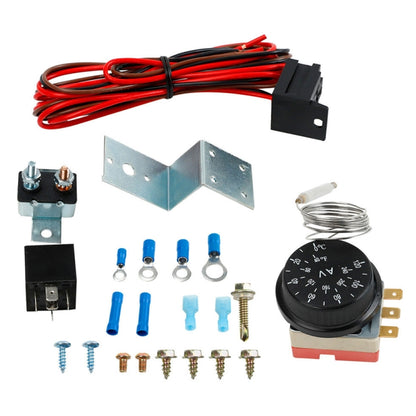 12V 60A Car Adjustable Electric Fan Cooling Control Relay Sensor Wiring Harness Kit - DIY Cables by PMC Jewellery | Online Shopping South Africa | PMC Jewellery | Buy Now Pay Later Mobicred