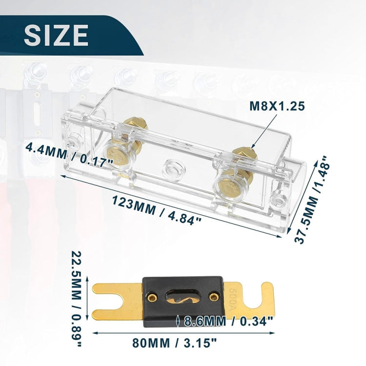 3 in 1 ANL Car Audio Modified Fuse Holder with 200A Fuse, Current:80A - Fuse by PMC TechLife | Online Shopping South Africa | PMC TechLife | Buy Now Pay Later Mobicred