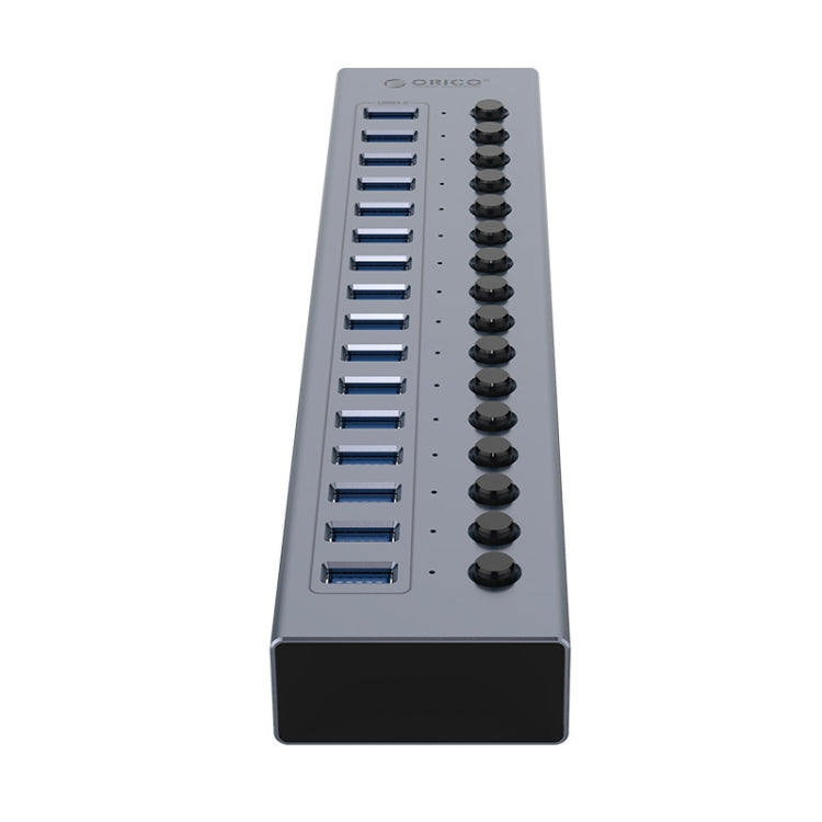 ORICO BT2U3-16AB-GY-BP 16 Ports USB 3.0 HUB with Individual Switches(UK Plug) - USB 3.0 HUB by ORICO | Online Shopping South Africa | PMC Jewellery | Buy Now Pay Later Mobicred