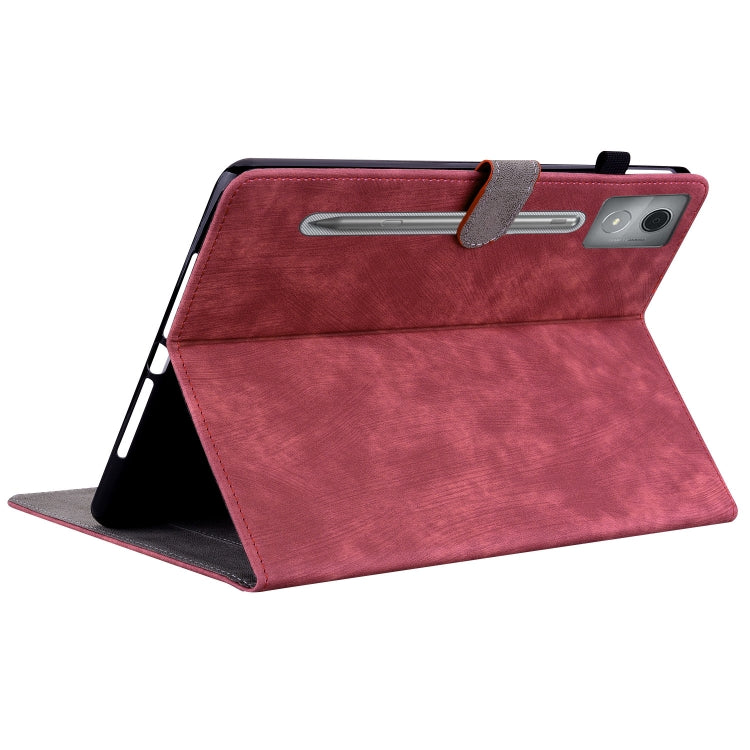 For Lenovo Tab P12 Pro 12.7 2025 Tiger Pattern Flip Leather Tablet Case(Red) - Lenovo by PMC TechLife | Online Shopping South Africa | PMC TechLife | Buy Now Pay Later Mobicred