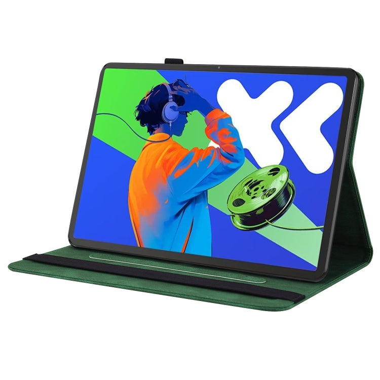 For Lenovo Tab P12 Pro 12.7 2025 Butterfly Flower Embossed Leather Tablet Case(Green) - Lenovo by PMC TechLife | Online Shopping South Africa | PMC TechLife | Buy Now Pay Later Mobicred