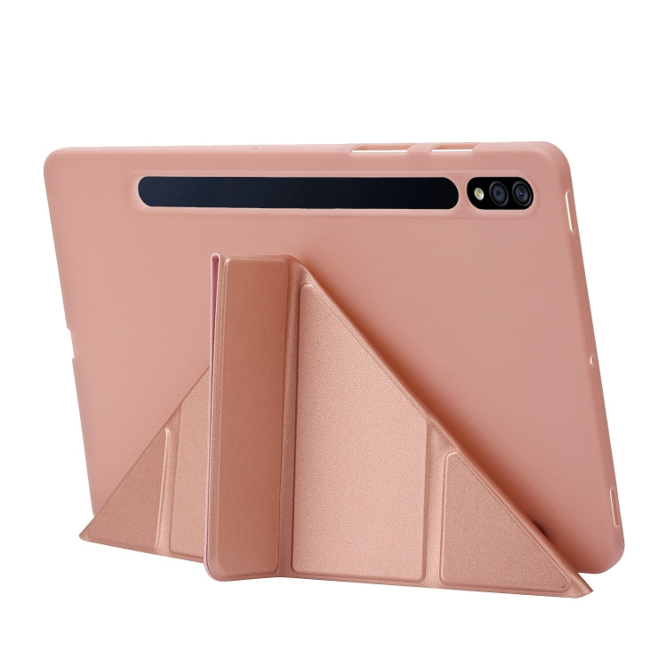 For Samsung Galaxy Tab S10+ / S9+ Deformation Silicone Leather Tablet Case(Red) - Galaxy Tab S9+ Cases by PMC Jewellery | Online Shopping South Africa | PMC Jewellery | Buy Now Pay Later Mobicred