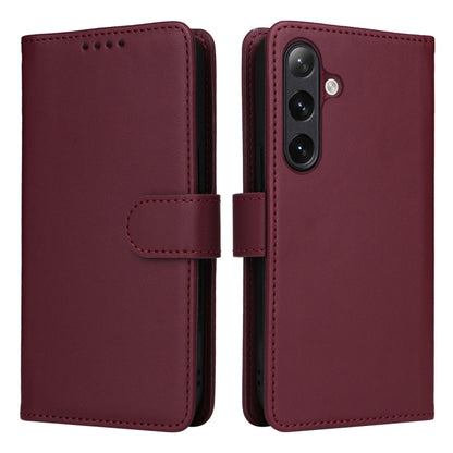 For Samsung Galaxy S24 5G BETOPNICE BN-005 2 in 1 Detachable Imitate Genuine Leather Phone Case(Wine Red) - Galaxy S24 5G Cases by BETOPNICE | Online Shopping South Africa | PMC Jewellery | Buy Now Pay Later Mobicred