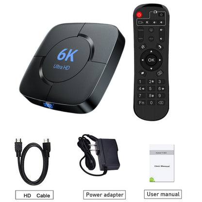 6K Ultra HD Android 12.0 Smart TV Box with Remote Control, 4GB+64GB, Allwinner H616 1.5GHZ Quad-Core(UK Plug) - Others by PMC Jewellery | Online Shopping South Africa | PMC Jewellery | Buy Now Pay Later Mobicred