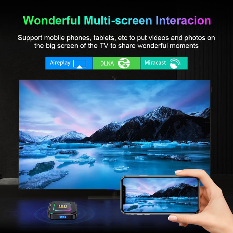 HK1 RBOX K8 8K Android 13.0 Smart TV Box with Remote Control, 4GB+128GB, RK3528 Quad-Core(UK Plug) - Others by PMC TechLife | Online Shopping South Africa | PMC TechLife | Buy Now Pay Later Mobicred