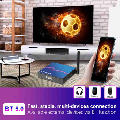 TX98 Pro 4K Ultra HD Android 12.0 Smart TV Box with Remote Control, 4GB+32GB, Allwinner H618 Quad-Core(UK Plug) - Others by PMC Jewellery | Online Shopping South Africa | PMC Jewellery | Buy Now Pay Later Mobicred