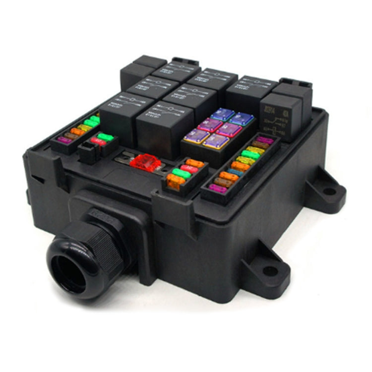 24V 4 Pin Car RV Waterproof Fuse Relay Box Car Modified Multi-Light Control Fuse Box - Fuse by PMC TechLife | Online Shopping South Africa | PMC TechLife | Buy Now Pay Later Mobicred
