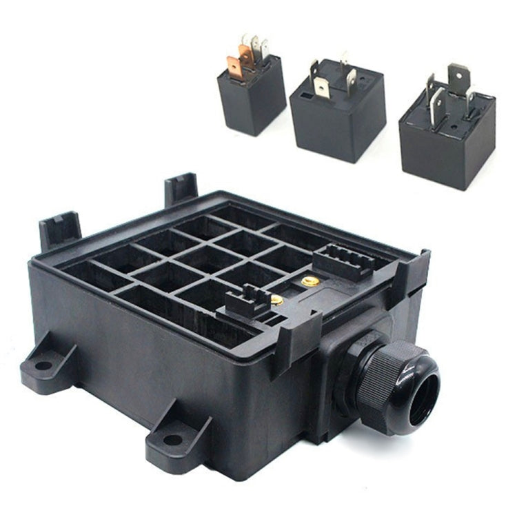12V 4 Pin Car RV Waterproof Fuse Relay Box Car Modified Multi-Light Control Fuse Box - Fuse by PMC TechLife | Online Shopping South Africa | PMC TechLife | Buy Now Pay Later Mobicred
