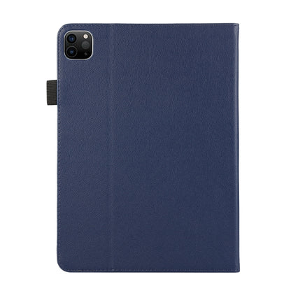 For iPad Pro 11 2024 Litchi Texture Leather Sucker Tablet Case(Dark Blue) - iPad Pro 11 2024 Cases by PMC Jewellery | Online Shopping South Africa | PMC Jewellery | Buy Now Pay Later Mobicred