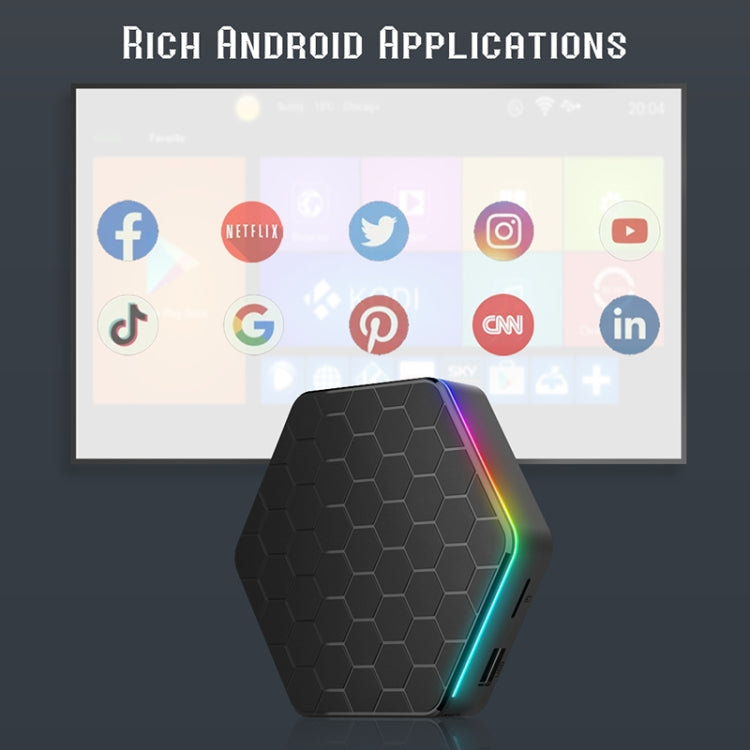 T95Z Plus 8K WiFi6 Android 12.0 Smart TV Box with Remote Control, 4GB+64GB, Allwinner H618 Quad-Core(US Plug) - Others by PMC TechLife | Online Shopping South Africa | PMC TechLife | Buy Now Pay Later Mobicred