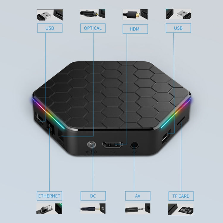 T95Z Plus 8K WiFi6 Android 12.0 Smart TV Box with Remote Control, 4GB+32GB, Allwinner H618 Quad-Core(EU Plug) - Others by PMC TechLife | Online Shopping South Africa | PMC TechLife | Buy Now Pay Later Mobicred