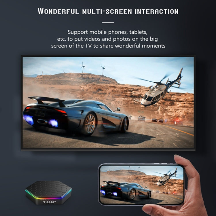 T95Z Plus 8K WiFi6 Android 12.0 Smart TV Box with Remote Control, 4GB+32GB, Allwinner H618 Quad-Core(US Plug) - Others by PMC Jewellery | Online Shopping South Africa | PMC Jewellery | Buy Now Pay Later Mobicred