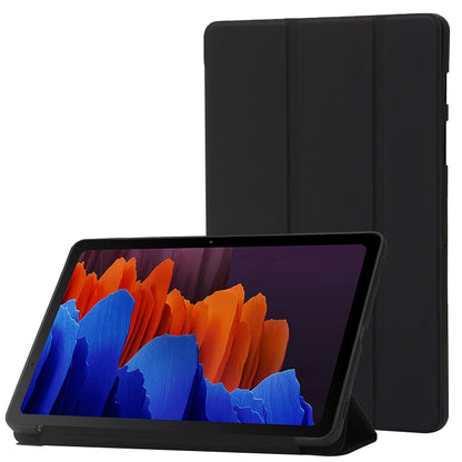 For Samsung Galaxy Tab S9+ / S10+ 3-Fold Holder Silicone Leather Tablet Case(Black) - Galaxy Tab S9+ Cases by PMC Jewellery | Online Shopping South Africa | PMC Jewellery | Buy Now Pay Later Mobicred