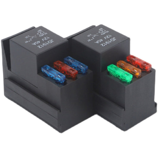 12V 4 Pin Car RV Engine Compartment Multi-Way Fuse Holder 3 Ways With Relay Holder - Fuse by PMC Jewellery | Online Shopping South Africa | PMC Jewellery | Buy Now Pay Later Mobicred