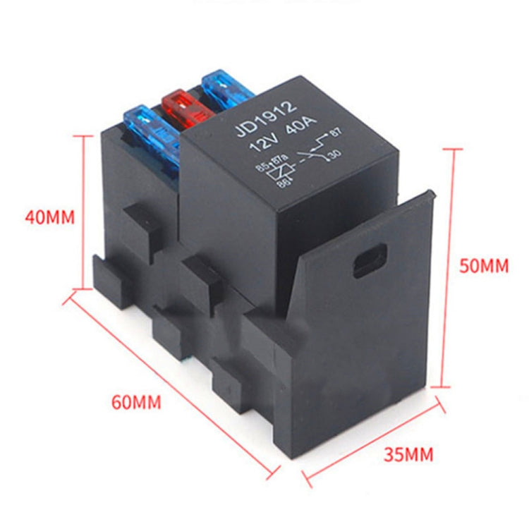 24V 5 Pin Car RV Engine Compartment Multi-Way Fuse Holder 3 Ways With Relay Holder - Fuse by PMC TechLife | Online Shopping South Africa | PMC TechLife | Buy Now Pay Later Mobicred