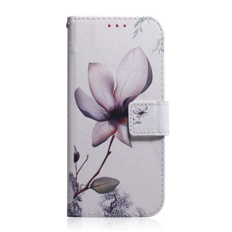 For Motorola Edge 2024 Coloured Drawing Flip Leather Phone Case(Magnolia) - Motorola Cases by PMC Jewellery | Online Shopping South Africa | PMC Jewellery | Buy Now Pay Later Mobicred