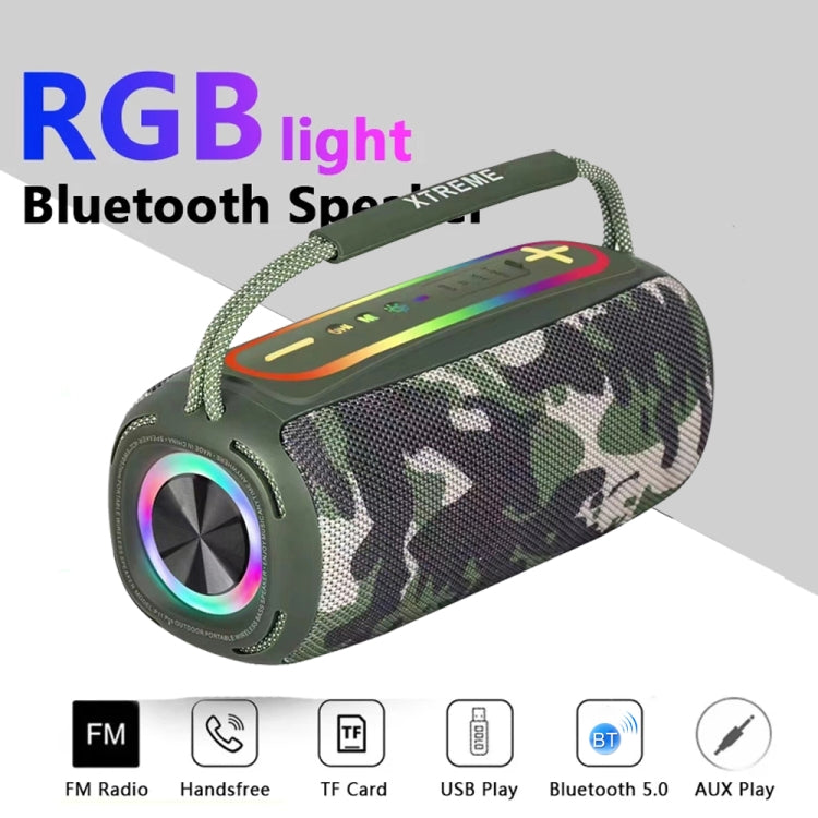 T&G P11 Pro 20W Portable 3D Stereo Bluetooth Speaker with RGB Colorful Light(Camouflage) - Desktop Speaker by T&G | Online Shopping South Africa | PMC Jewellery | Buy Now Pay Later Mobicred