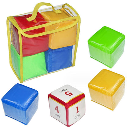 Children Soft Dice Throwing Toy Educational Aids(Four Dice) - Math Toys by PMC Jewellery | Online Shopping South Africa | PMC Jewellery | Buy Now Pay Later Mobicred