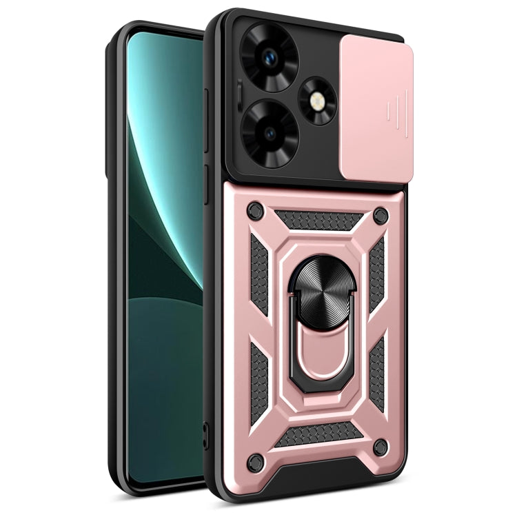 For Infinix Hot 30 Sliding Camera Cover Design TPU+PC Phone Case(Rose Gold) - Infinix Cases by PMC TechLife | Online Shopping South Africa | PMC TechLife | Buy Now Pay Later Mobicred