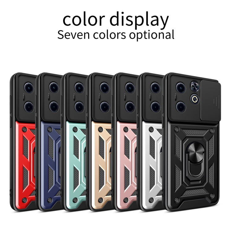 For Infinix Hot 40i / Smart 8 Sliding Camera Cover Design TPU+PC Phone Case(Silver) - Infinix Cases by PMC TechLife | Online Shopping South Africa | PMC TechLife | Buy Now Pay Later Mobicred