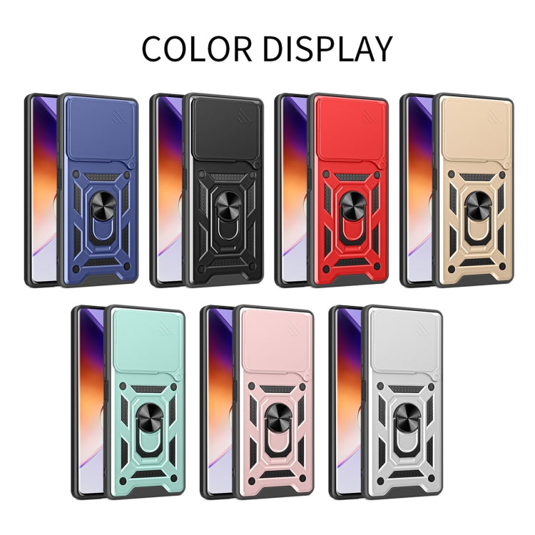 For Infinix Note 40 4G Sliding Camera Cover Design TPU+PC Phone Case(Blue) - Infinix Cases by PMC TechLife | Online Shopping South Africa | PMC TechLife | Buy Now Pay Later Mobicred