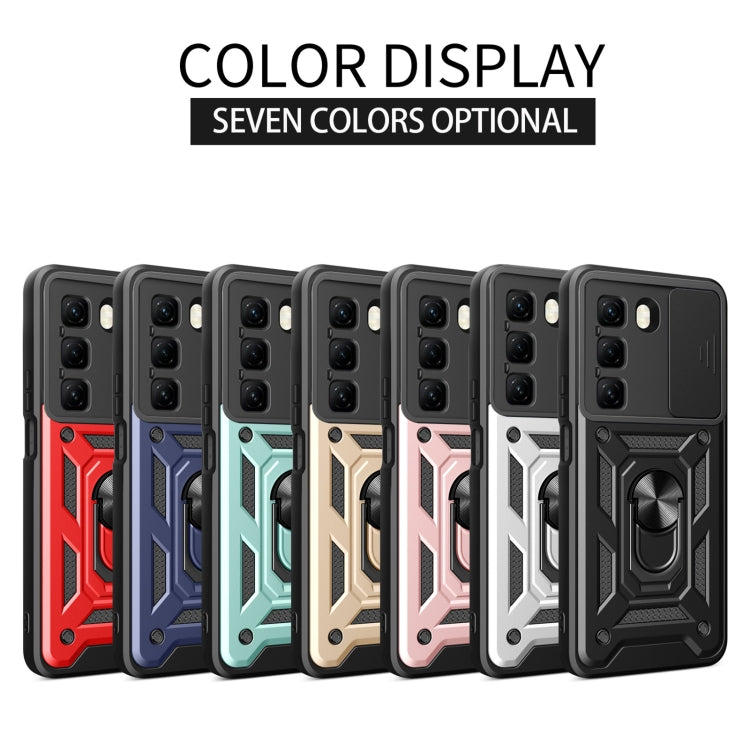 For Infinix Hot 50 4G Sliding Camera Cover Design TPU+PC Phone Case(Gold) - free shipping - PMC TechLife - Order now!