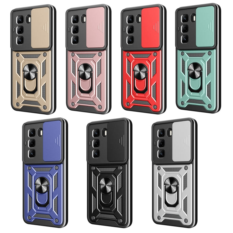 For Infinix Hot 50 Pro 4G Sliding Camera Cover Design TPU+PC Phone Case(Green) - free shipping - PMC TechLife - Order now!