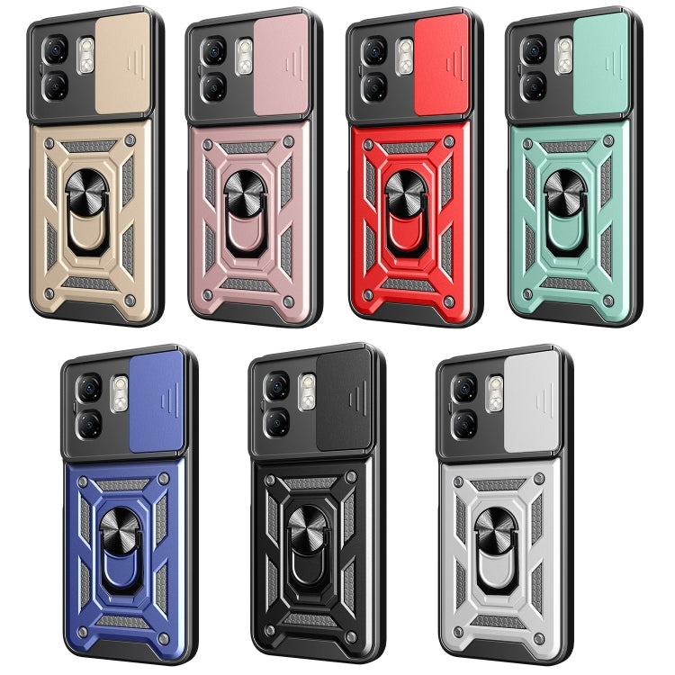 For Infinix Smart 9 / Hot 50i Sliding Camera Cover Design TPU+PC Phone Case(Green) - free shipping - PMC TechLife - Order now!