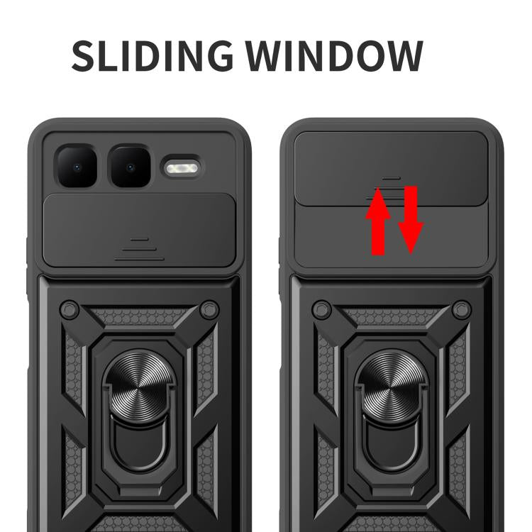 For Infinix Smart 10 Plus 4G Sliding Camera Cover Design TPU+PC Phone Case(Gold) - free shipping - PMC TechLife - Order now!
