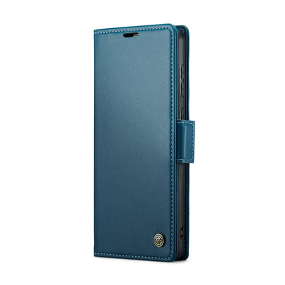 For Huawei Mate 60 Pro / 60 Pro+ CaseMe 023 Butterfly Buckle Litchi Texture RFID Anti-theft Leather Phone Case(Blue) - Huawei Cases by CaseMe | Online Shopping South Africa | PMC Jewellery | Buy Now Pay Later Mobicred