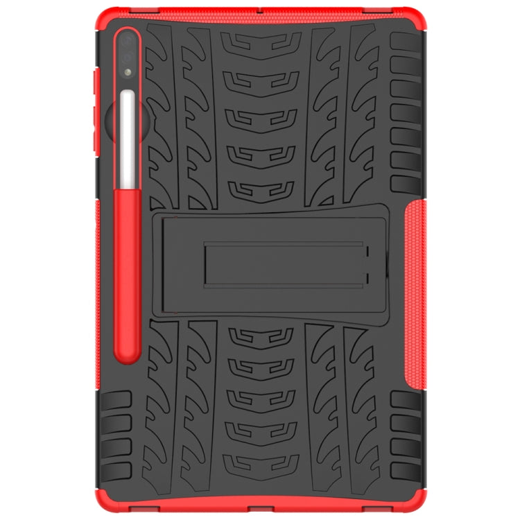 For Samsung Galaxy Tab S9+ Tire Texture TPU + PC Tablet Case(Red) - Galaxy Tab S9+ Cases by PMC Jewellery | Online Shopping South Africa | PMC Jewellery | Buy Now Pay Later Mobicred